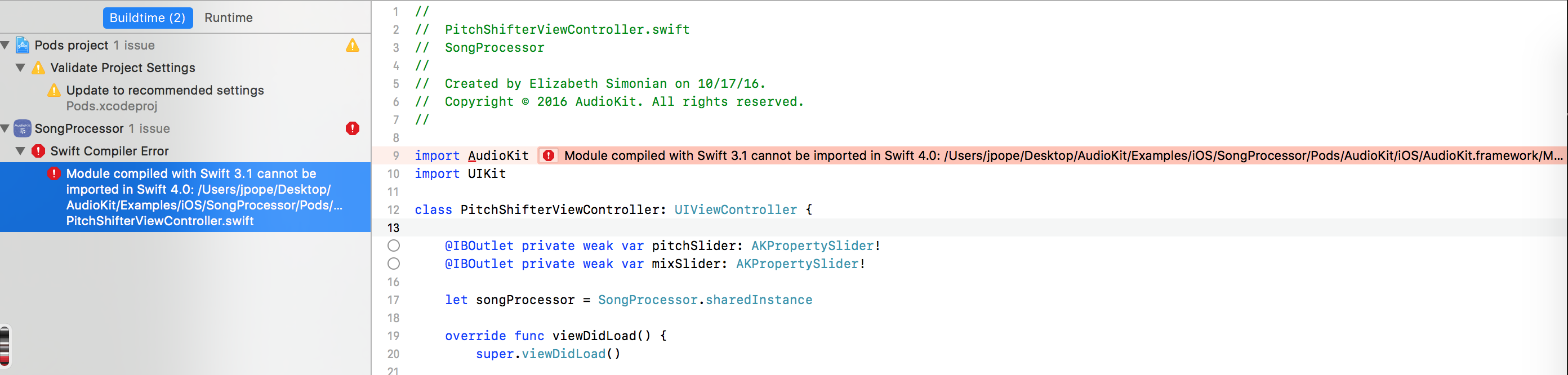 trouble building with xcode 9 - Version 9.0 beta 5 (9M202q) · Issue ...