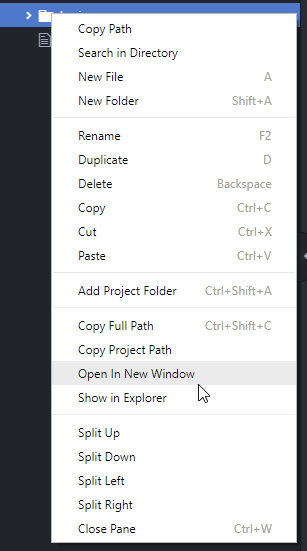 Open folder in new vs code instance by right clicking on the folder ...