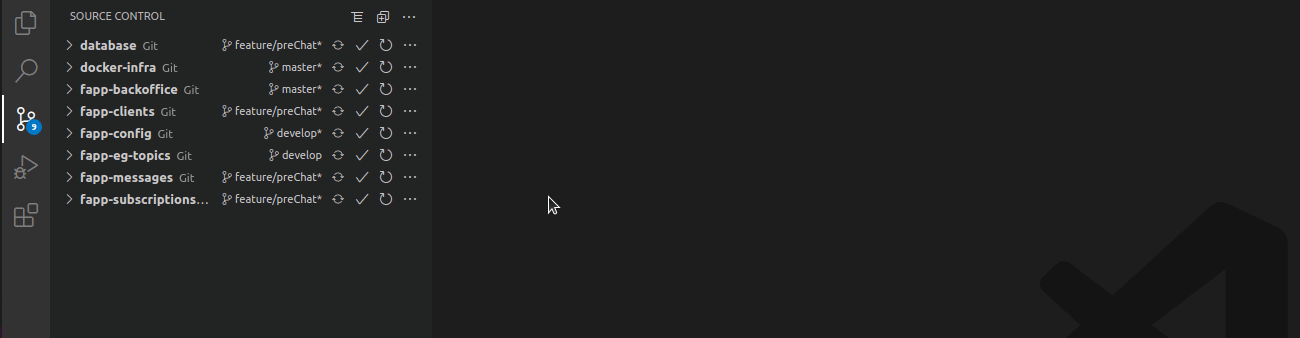 Git source control changing branch on multiple repositories · Issue ...