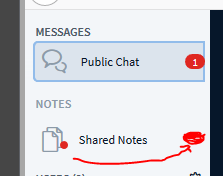 Make unread shared notes similar to unread public chat · Issue #7603 ...