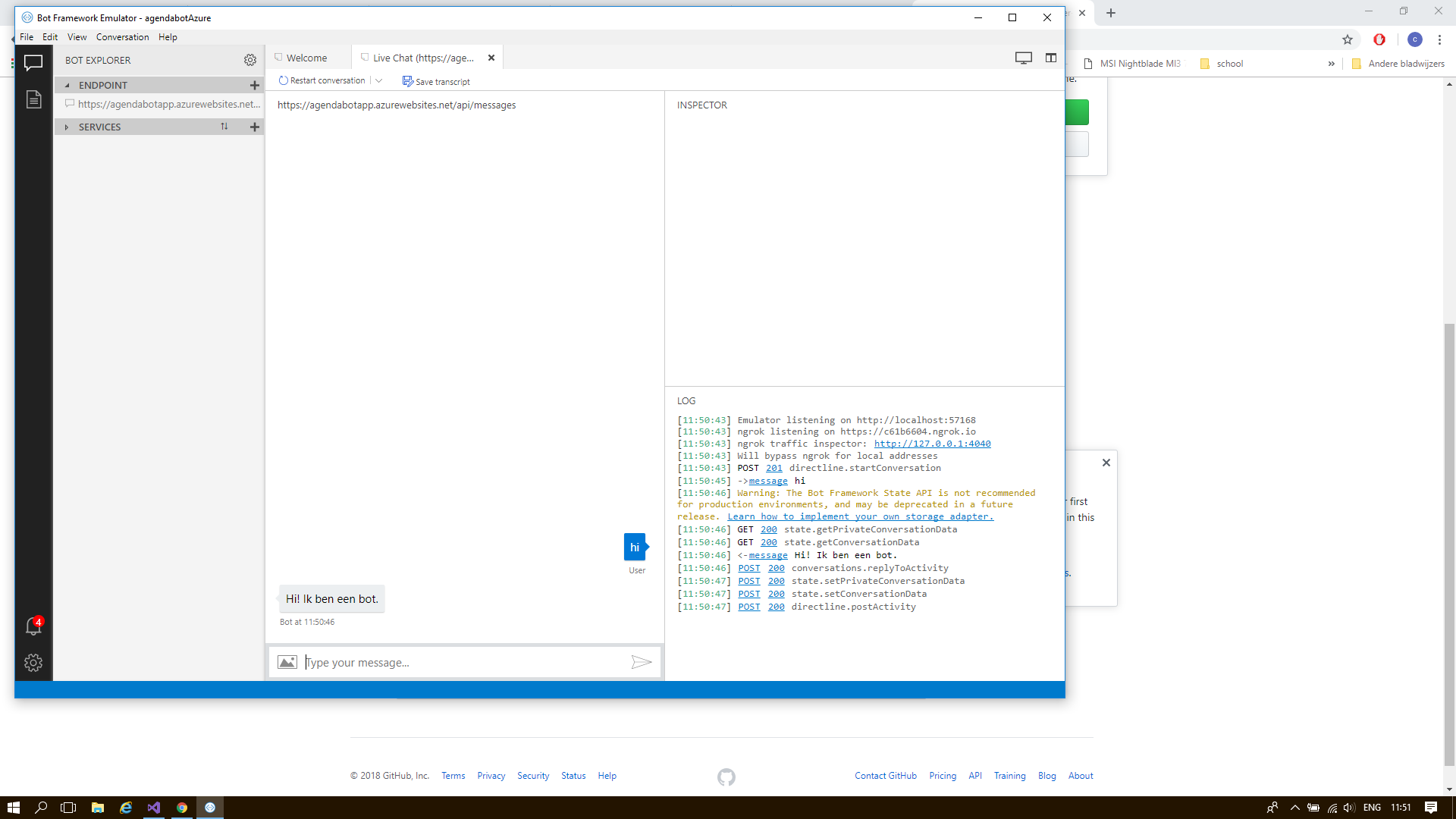 502 Bad Gateway when deploy bot framework to Azure in Testing in Web ...