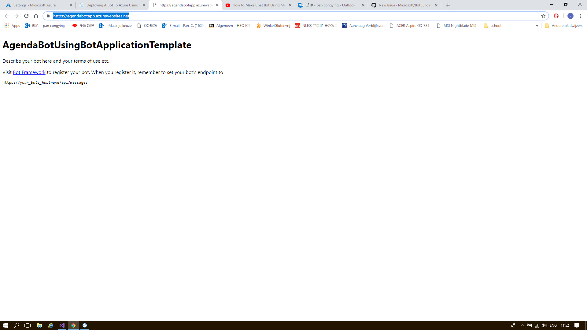 502 Bad Gateway when deploy bot framework to Azure in Testing in Web ...