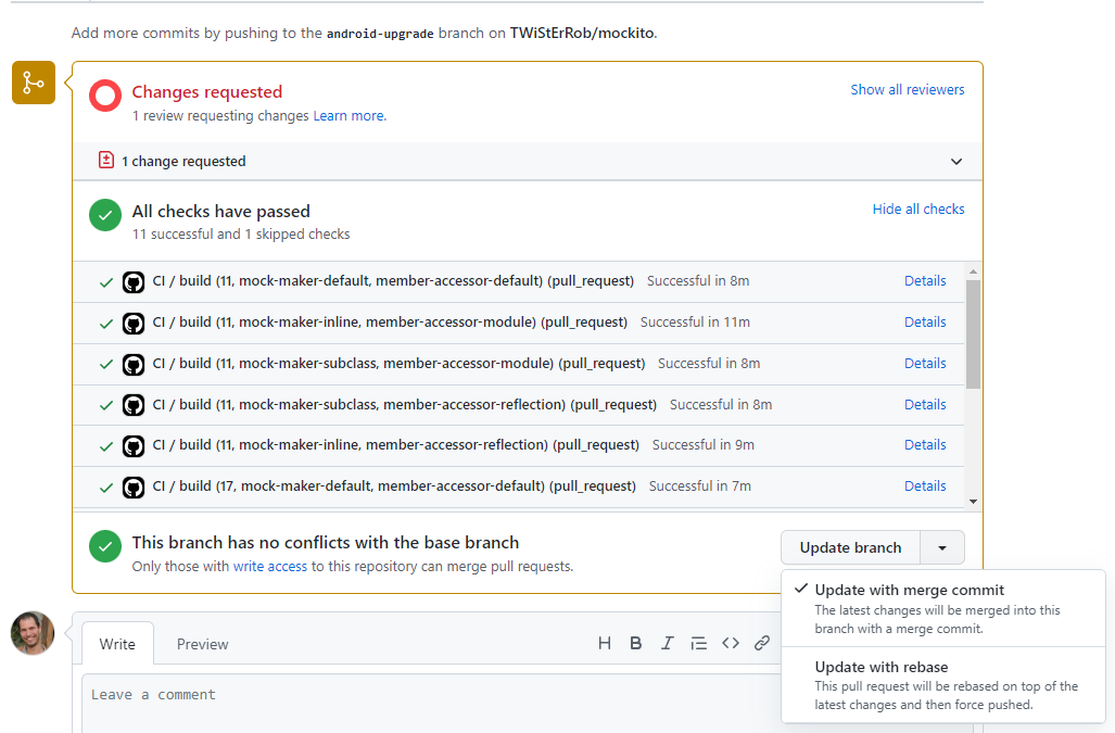 Please Enable The PR Update Button Issue 2900 Mockito mockito GitHub please-enable-the-pr-update-button-issue-2900-mockito-mockito-github