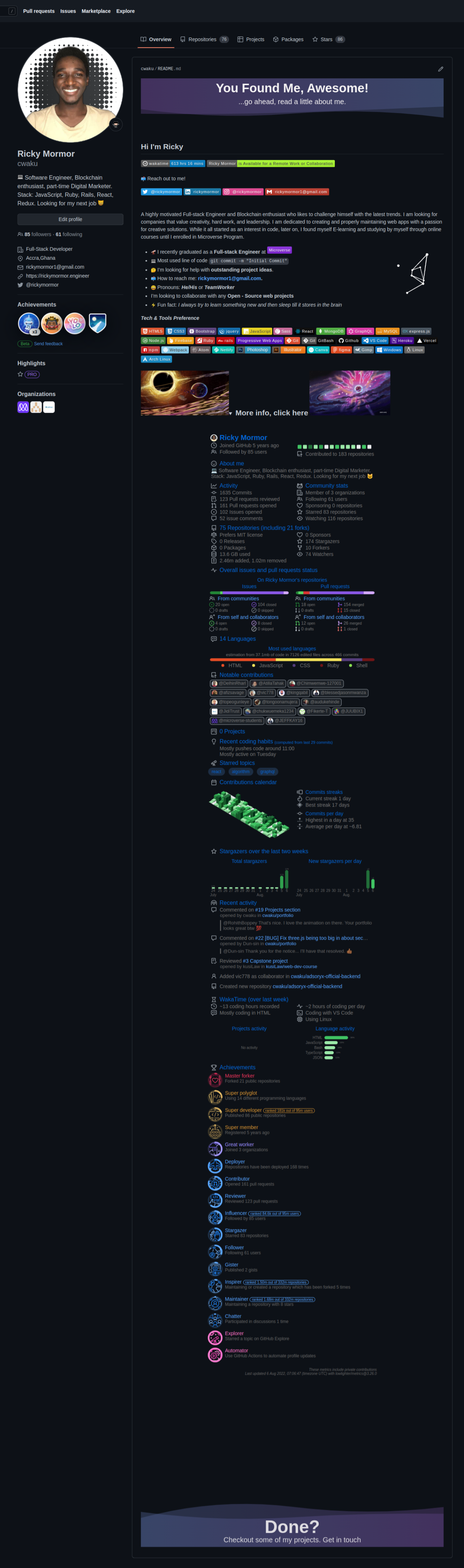 Cwaku Profile