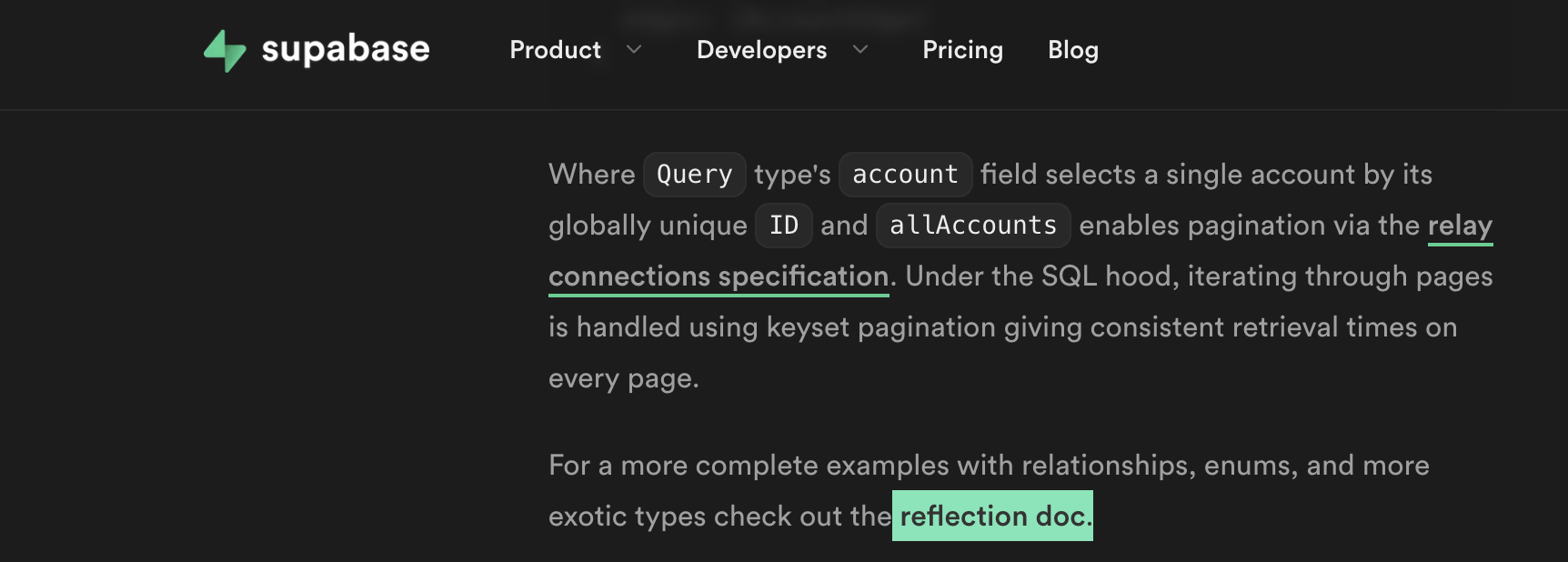 404 regarding reflection doc blog post related to pg-graphql · Issue ...