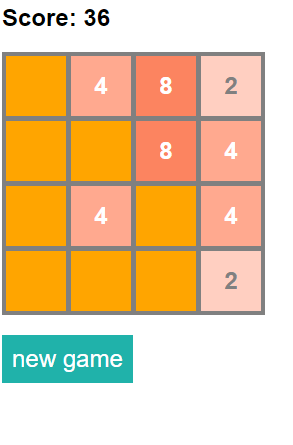 GitHub - trubachev/2048: 2048 game using VanillaJS