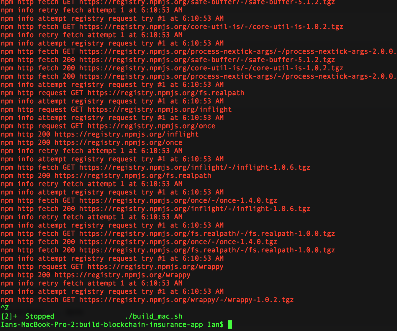 Error while building the project: Promise is rejected: Error: 2 UNKNOWN ...