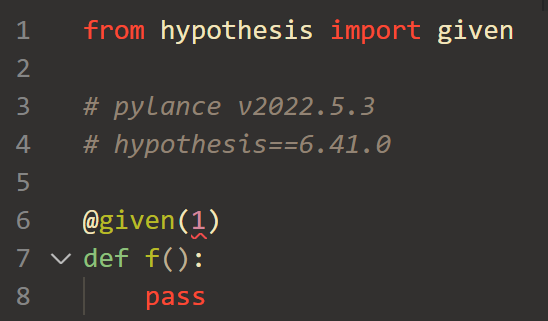Pylance fails to mark error raised by pyright · Issue #2952 · microsoft ...