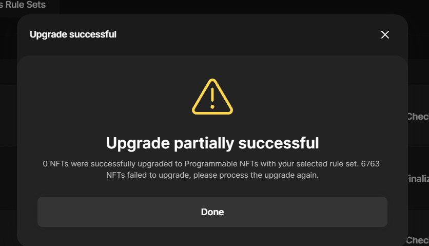 Collection Upgrade : NFT aren't elegible · Issue #3 · metaplex ...