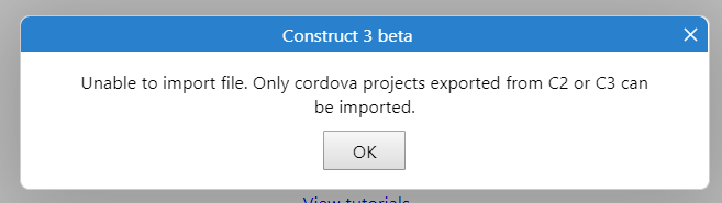 C2 games cannot be build with C3's export manager anymore (still ...