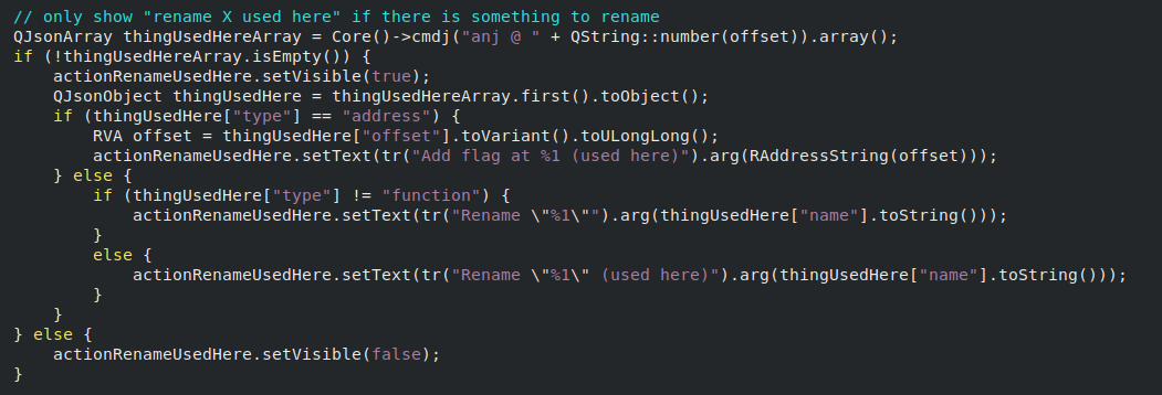 Correct `Rename function` menu · Issue #887 · rizinorg/cutter · GitHub