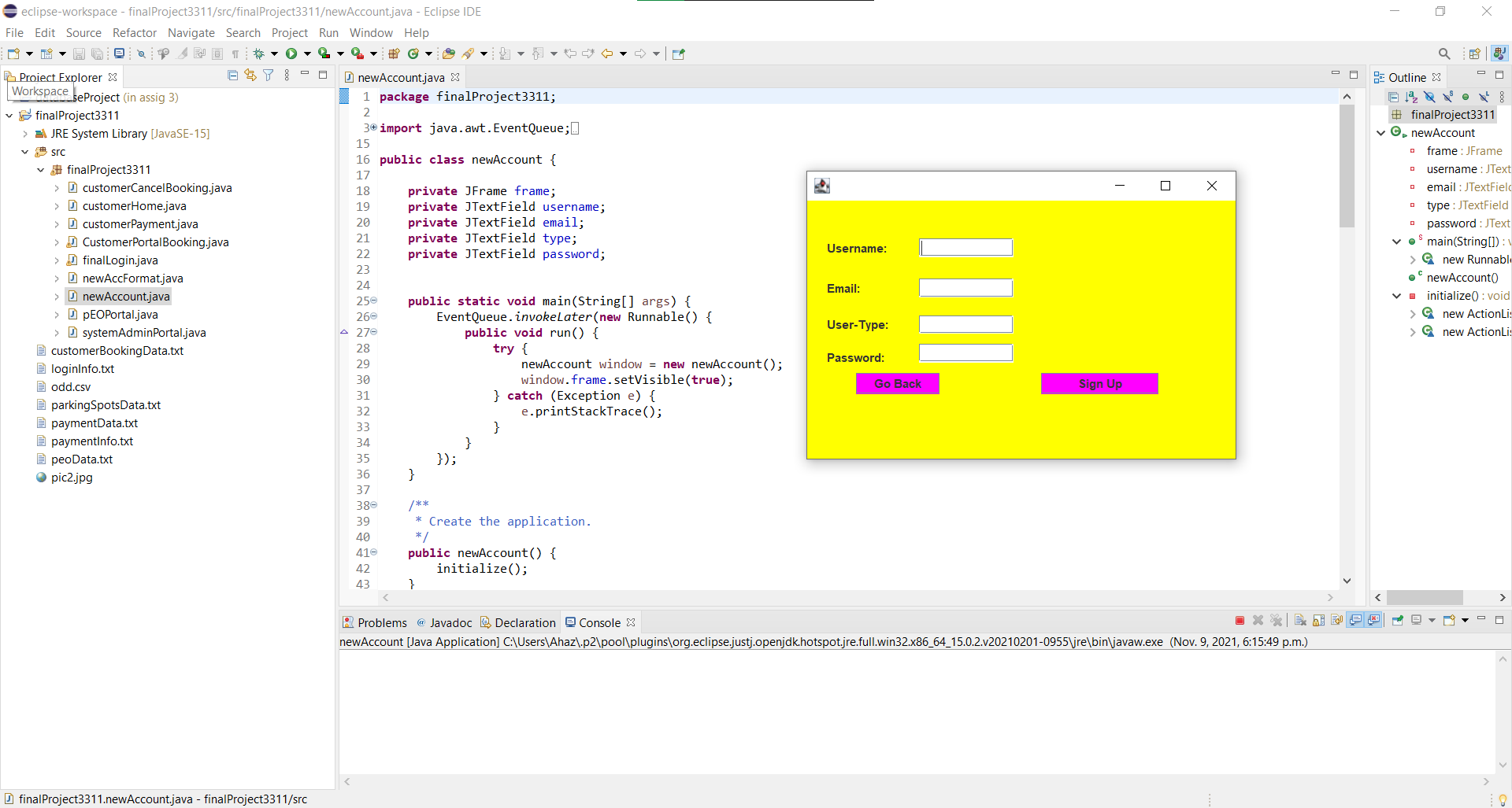 GitHub - ahazgoraya/Java-GUI-car-parking-system-: Eclipse IDE JAVA GUI ...