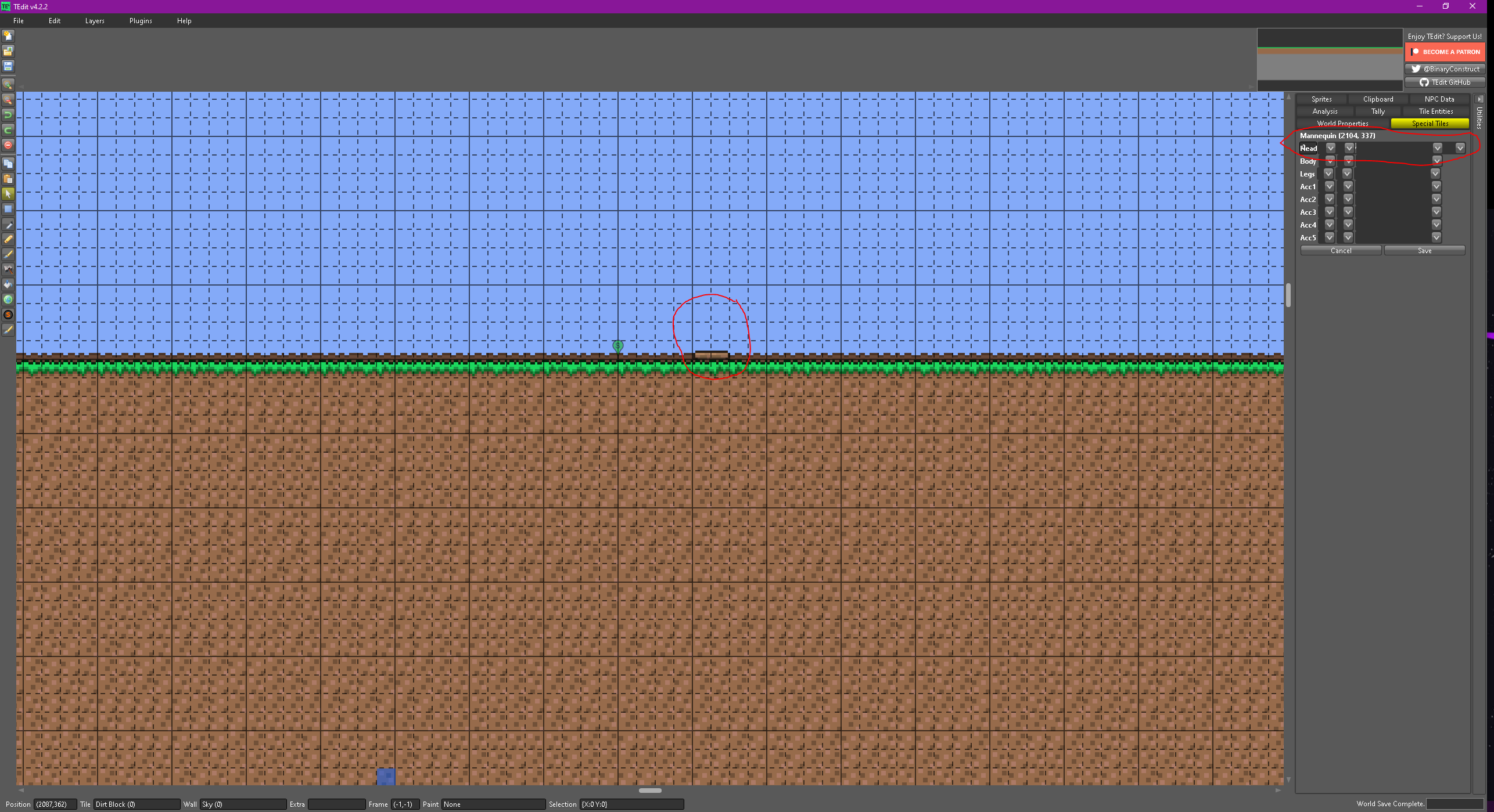 Wo/Mannequins Don't Display Correctly · Issue 1459 · TEdit/Terraria