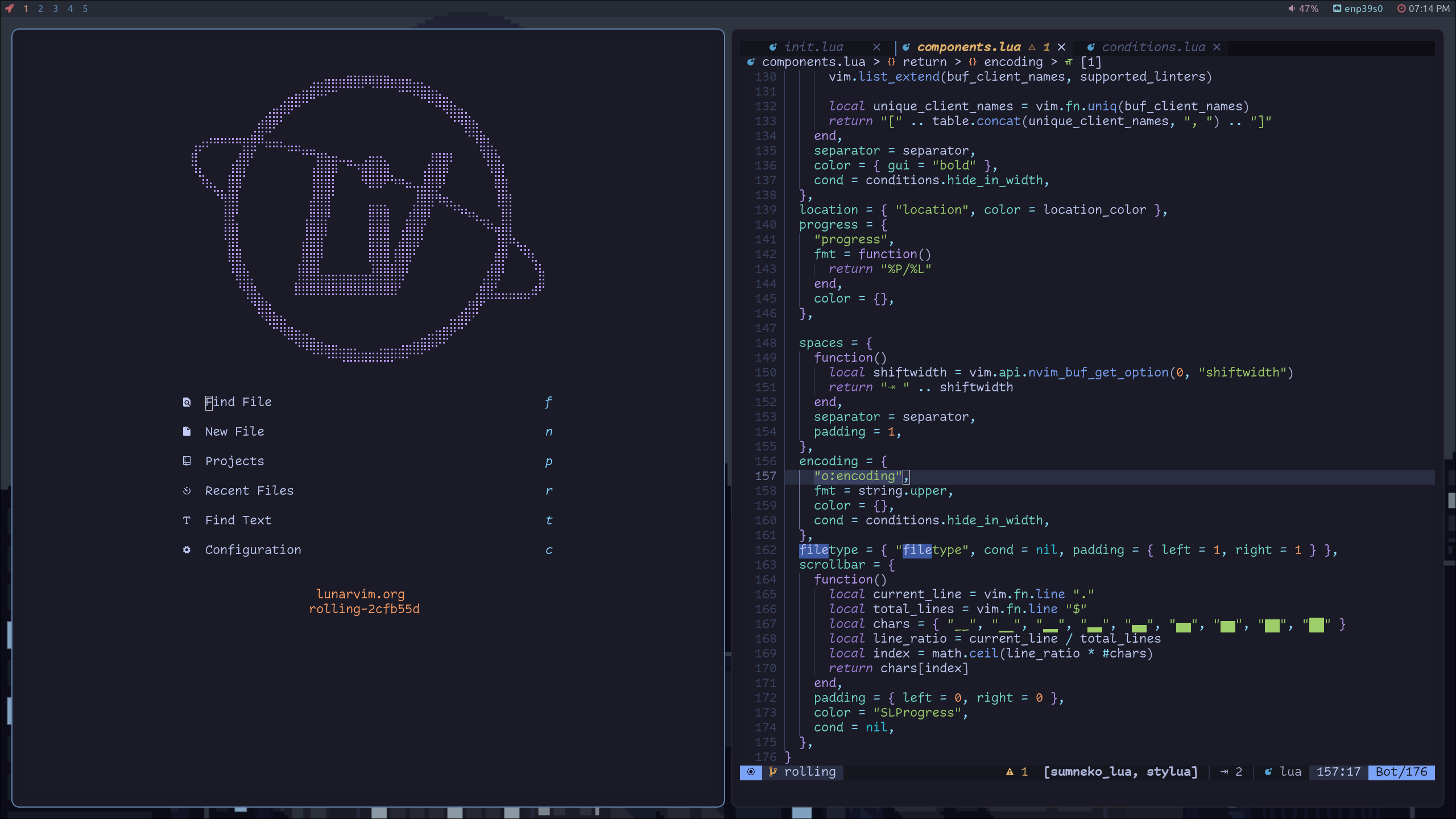 LunarVim LunarVim LunarVim Is An IDE Layer For Neovim Completely 