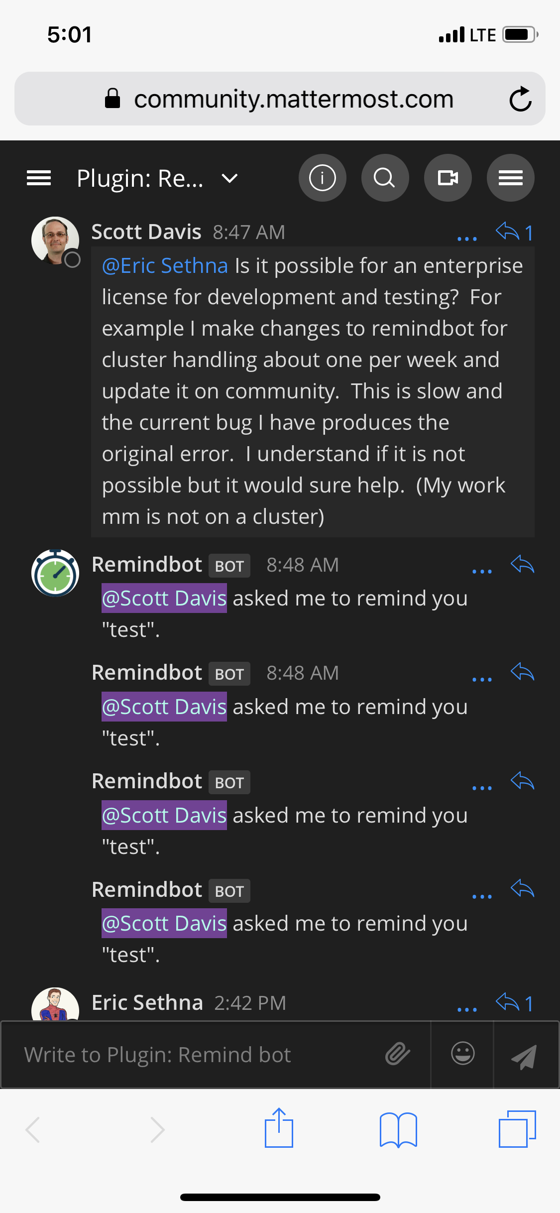 Cluster safe triggered reminders · Issue 98 · scottleedavis/mattermost