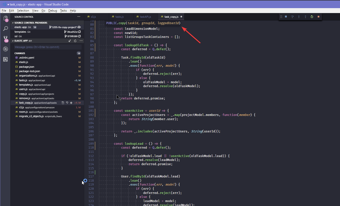 When scrolling down through a long body of code, place a cookie crumb ...