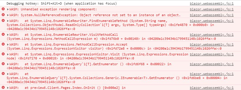 Client-Side Blazor OrderByDescending · Issue #11371 · dotnet/aspnetcore ...