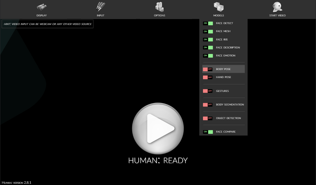 Similarity is always above 50% for every face in main browser live demo ...