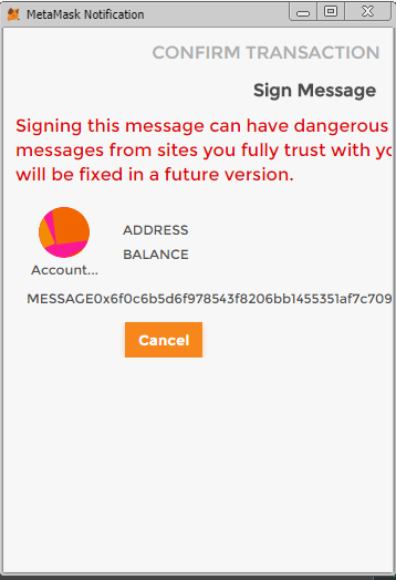 Metamask Sign Message bug report when signing message · Issue #1903 · MetaMask/metamask ...