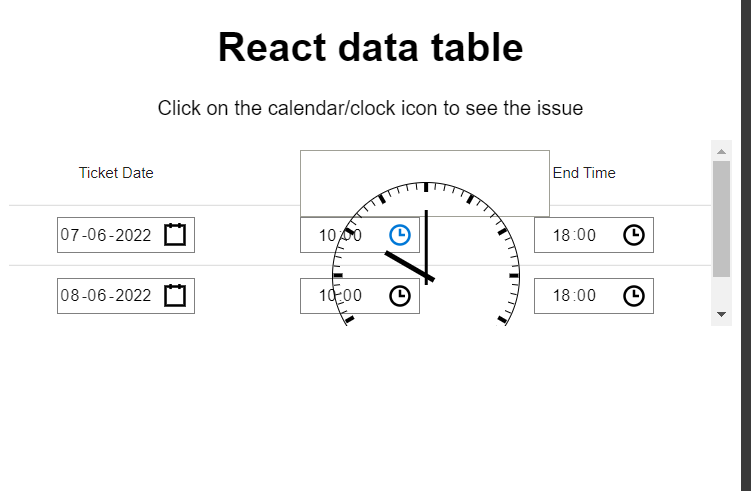 Date picker inside the cell is not displayed properly · Issue #1069 ...