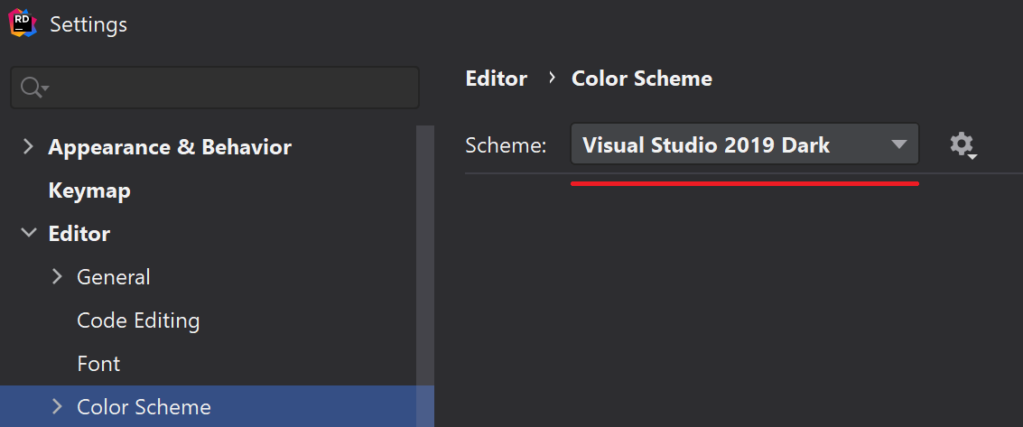 GitHub - RomanSoloweow/Rider-Visual-Studio-2019-Dark-Theme: Visual Studio  2019 Dark Theme for JetBrains Rider