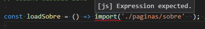 VScode shows this error: [js] Expression expected · Issue #28147 ...