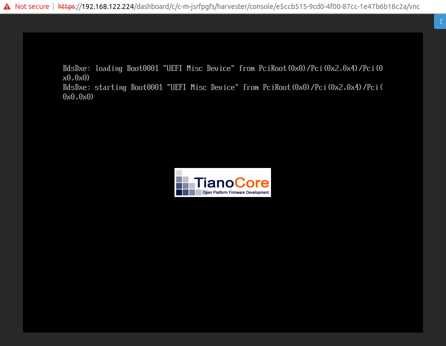 [BUG] Rancher packaged version of Harvester UI (1.0.1) breaks VM