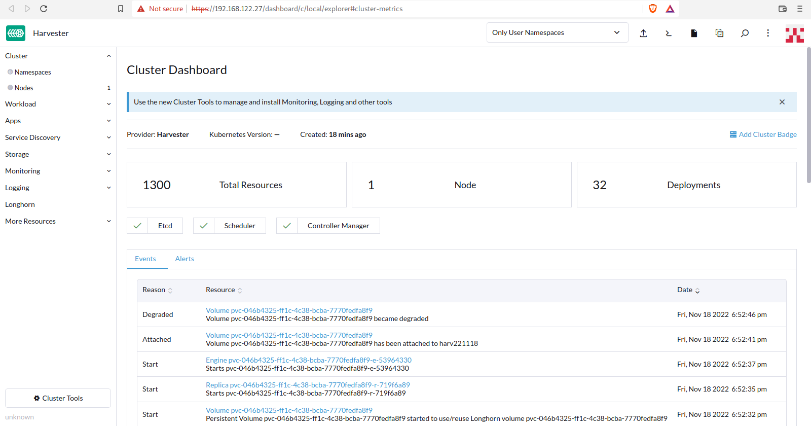 [FEATURE] Add Longhorn and Rancher dashboard links in Support section