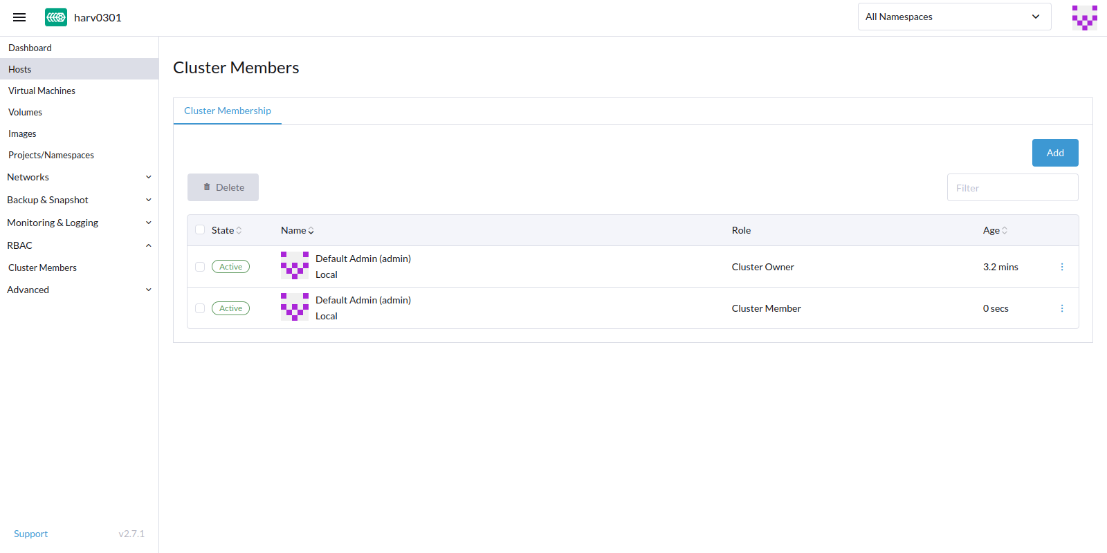 [BUG] Not displayed after a cluster member is added · Issue 3542