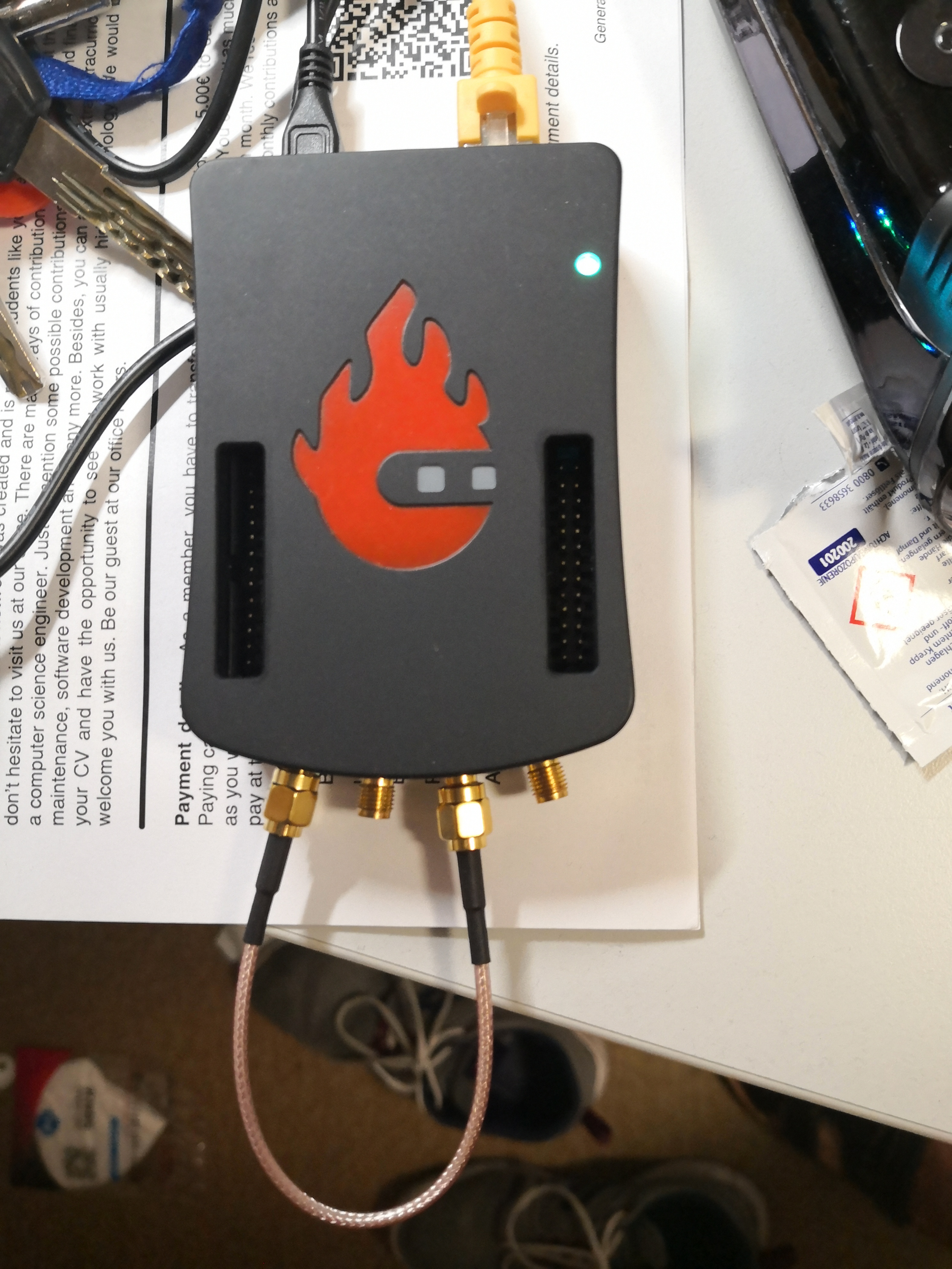 Red Pitaya has 4 ports. How to specify the "Red Pitaya sink" and "Red ...