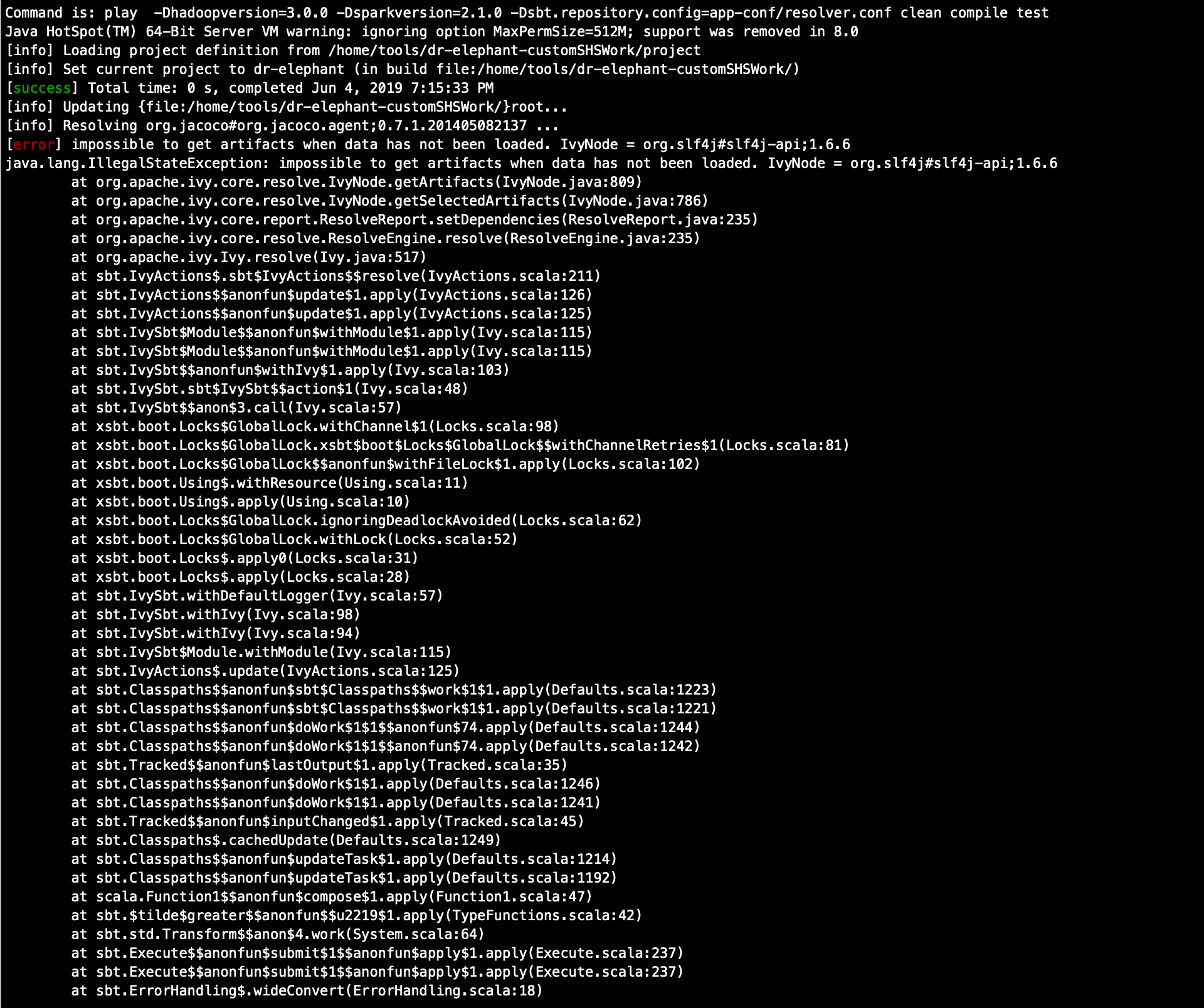 Compilation failed for Spark 2.3.0 · Issue #531 · linkedin/dr-elephant ...