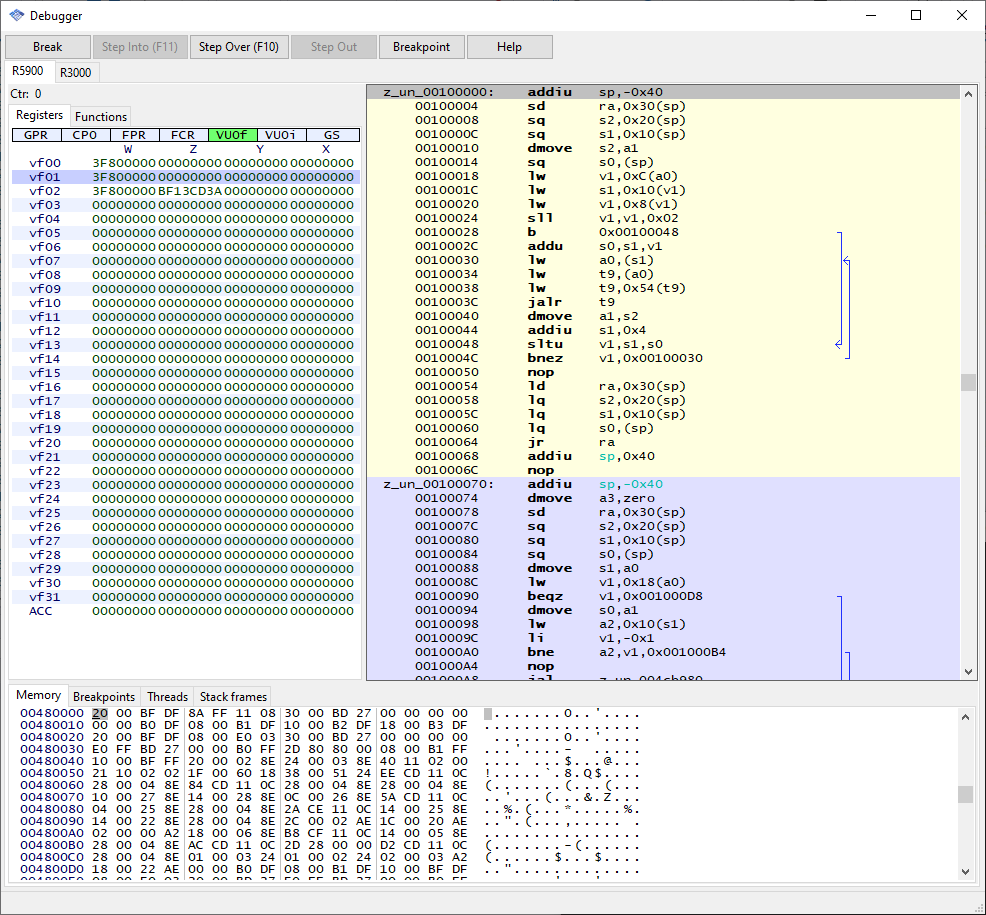 Debugger: Add option to display VU0F registers as floats by F0bes ...