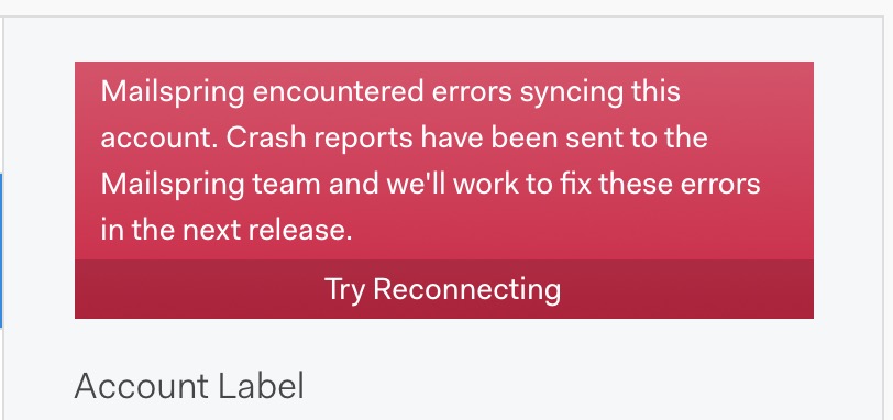 Too many active connections · Issue #1113 · Foundry376/Mailspring · GitHub