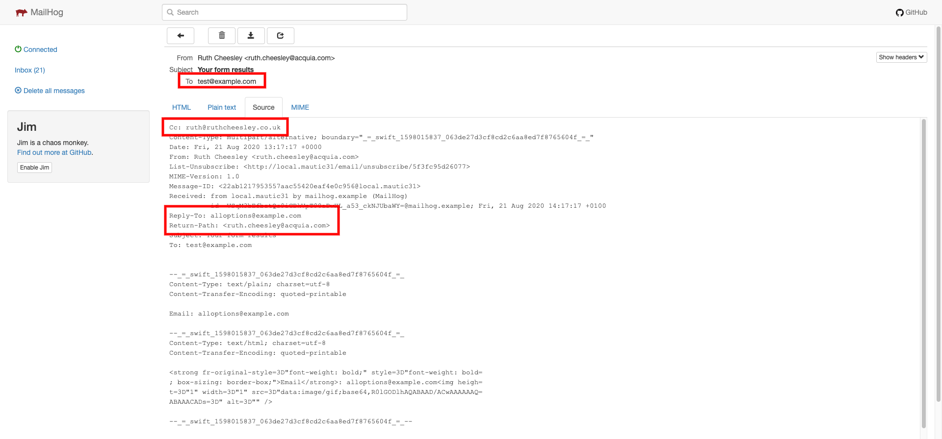 Send Form Results Does Not Create A Trigger For Emails In The CC Field Issue 9111 Mautic 