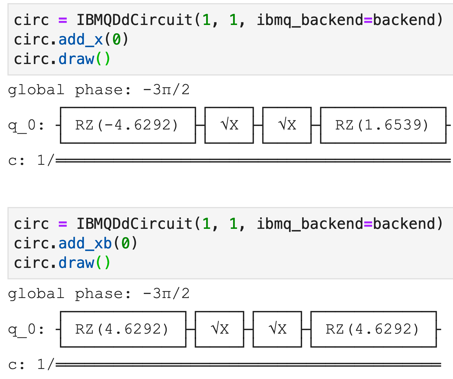Ygate gets transposed to 2x SX verses one X · Issue 5722 · Qiskit/qiskit · GitHub