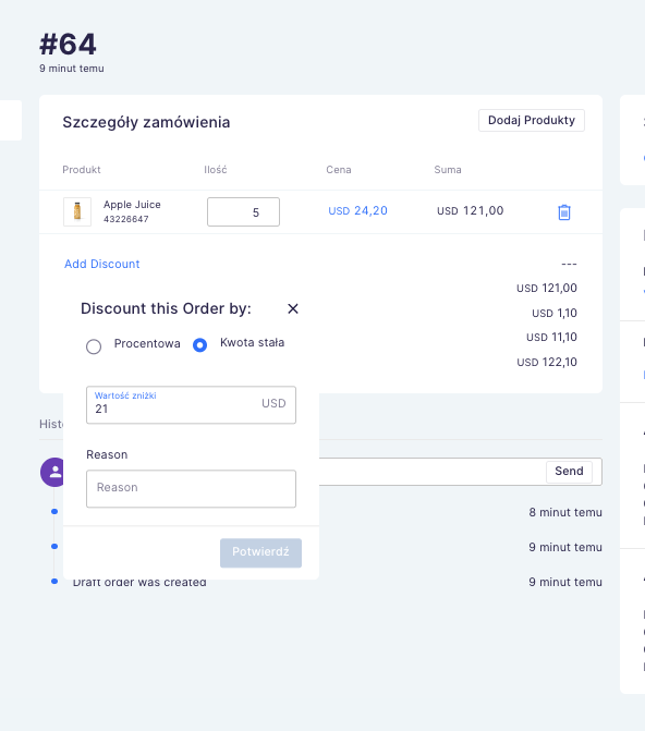 [Simple taxes] Add Discount fixed amount to an order it is not