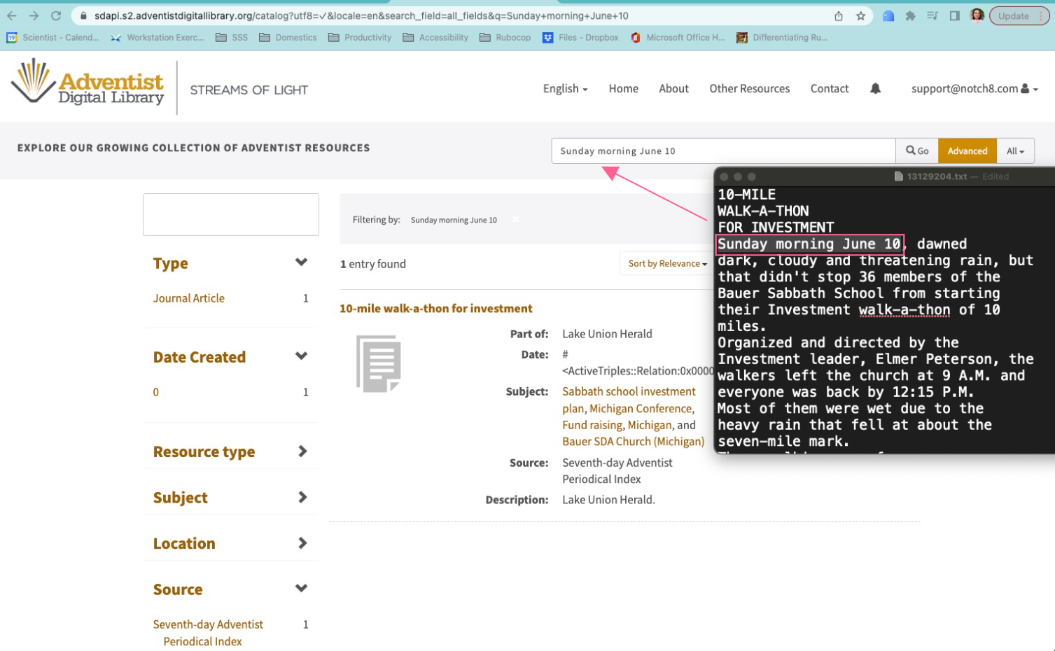 [3] Imported txt files are reindexed so the data is available · Issue