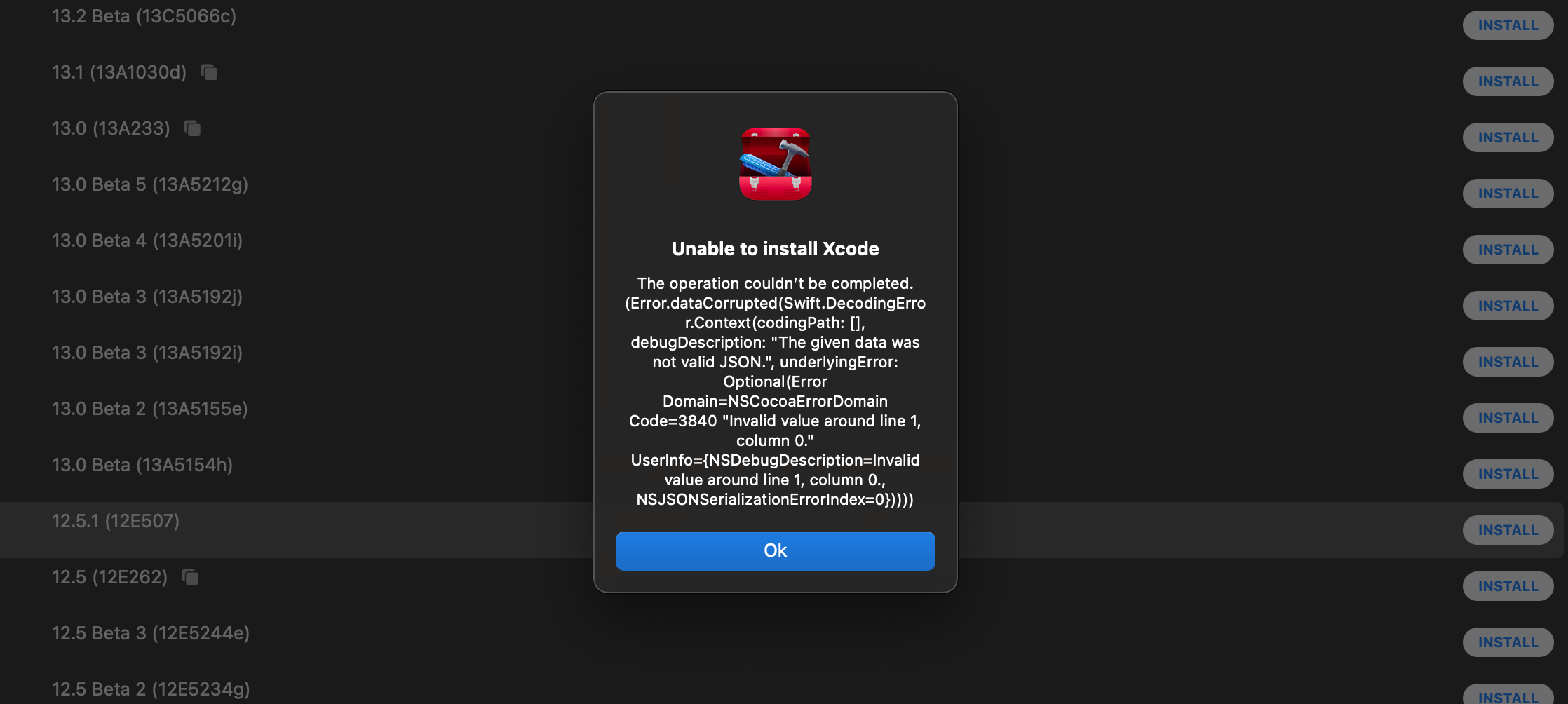 Can't install Xcode version 13.1 · Issue #173 · XcodesOrg/XcodesApp ...