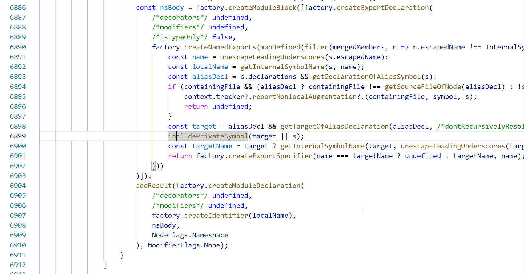 Implements bracket guides by hediet · Pull Request 133509 · microsoft/vscode · GitHub