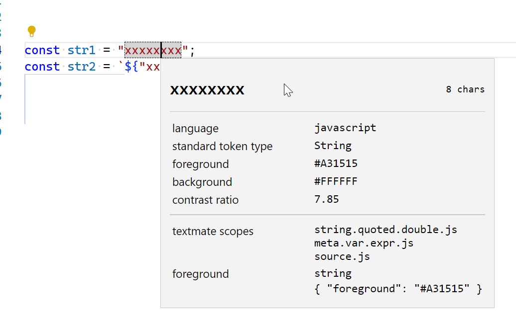 Brace inside stringliteral inside string template confuses JavaScript