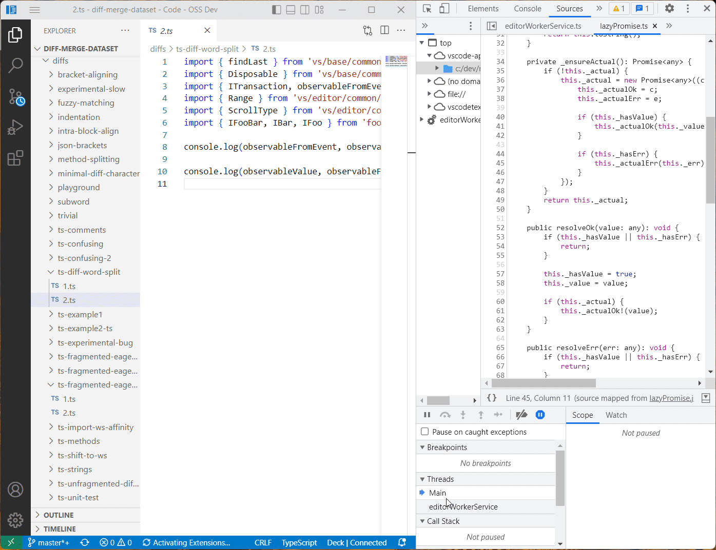 Reloading Code OSS While Debugging Often Crashes · Issue #164443 ...