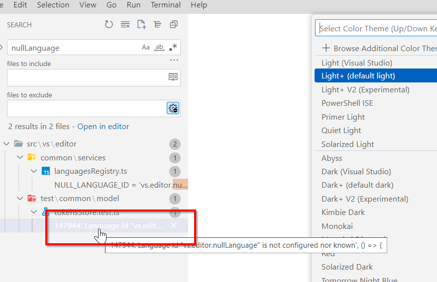 Theme Issue - White on Light Gray · Issue #173679 · microsoft/vscode ...