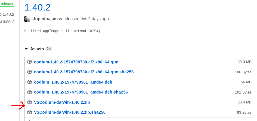 No AppImage in 1.40.2 release ? · Issue #299 · VSCodium/vscodium · GitHub