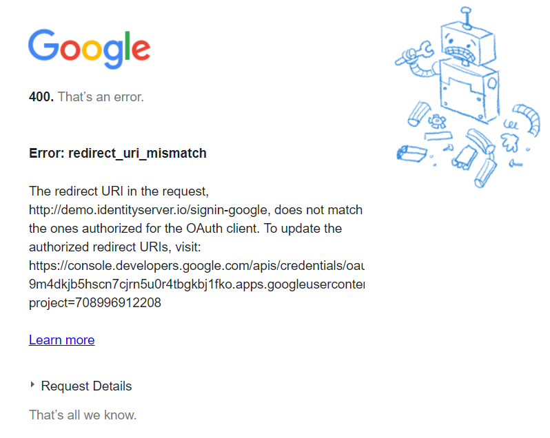 Error invalid site key. Ошибка 400. ошибка 400: invalid_request. error 400: url too long.