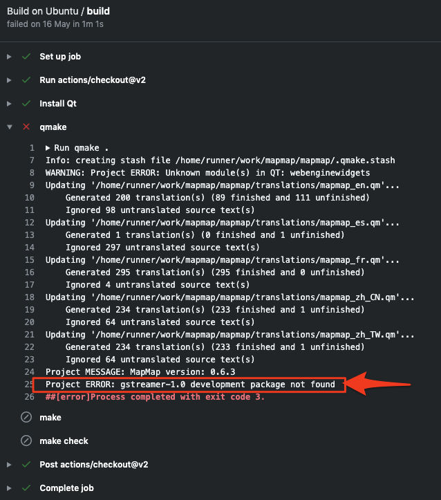 Github Actions: missing GStreamer on Ubuntu/macOS/Windows · Issue #505 ...
