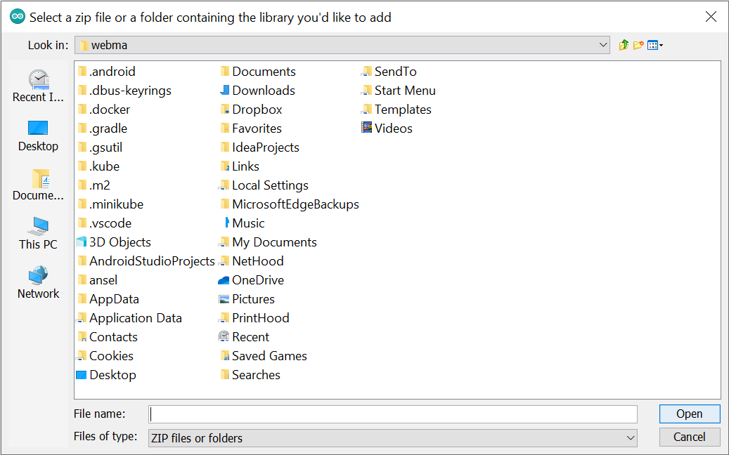 Add option to configure additional library folders by using arduino ...