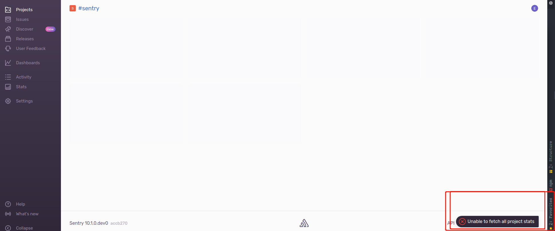 Service error 500 · Issue #406 · getsentry/self-hosted · GitHub
