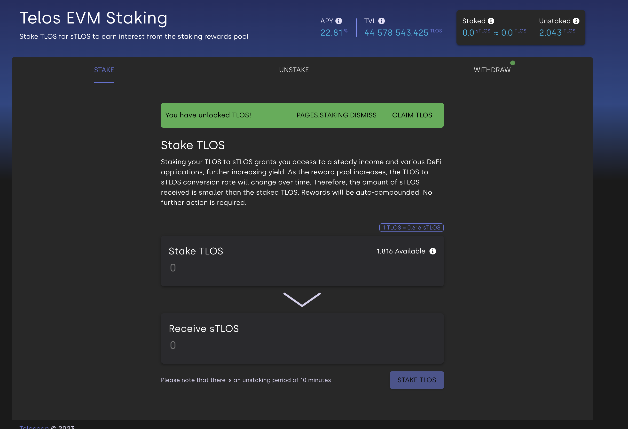 Missing dismiss translation · Issue #323 · telosnetwork/teloscan · GitHub