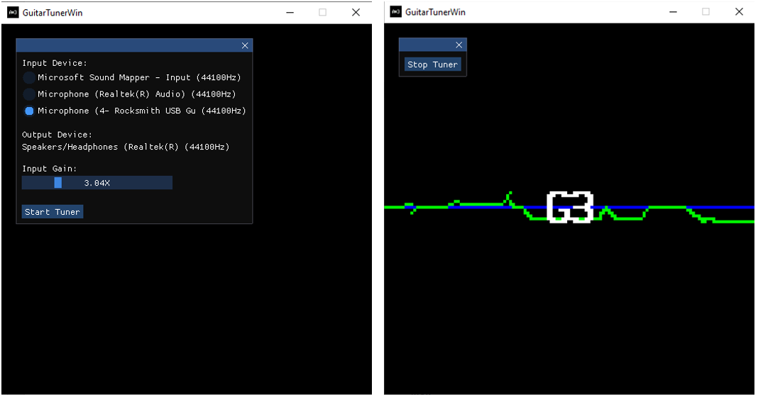 GitHub mikeandike523/GuitarTunerWin A SelfContained Guitar Tuner