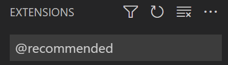 Recommended Extensions